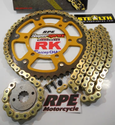 2004-05 YAMAHA YZF R1 SUPERSPROX RK 520 GXW kit de cadena y piñones de aceleración rápida Foto 1 de 3