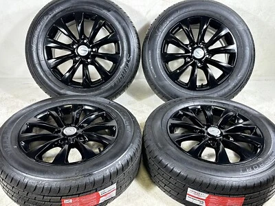 17" CHRYSLER PACIFICA GLOSS RODAS E PNEUS PRETOS FABRICANTE DE EQUIPAMENTO ORIGINAL 2591 2017/2022 - Imagem 1 de 4