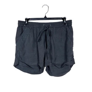 Lucky Brand Shorts Women's Size S Gray Lyocell Drawstring Waist Cuffed Pockets - Picture 1 of 6