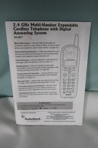 Bedienungsanleitung für Radio Shack Schnurloses Telefon mit digitalem Anrufbeantworter - Bild 1 von 1