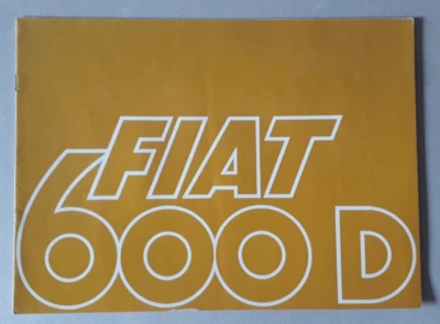 Folheto Fiat 600 D c.1966 - Imagem 1 de 4