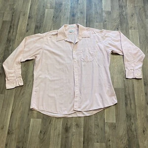 Memebers Only Men's 17.5 Pink Button Down Long Sleeve - Picture 1 of 5