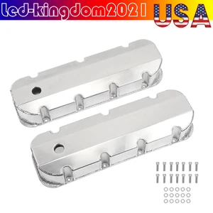 Bloque grande para cubiertas de válvula fabricadas de aluminio pulido Chevy BBC 396 454 junta - Imagen 1 de 15