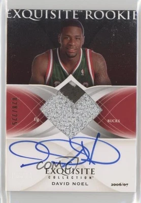 2006 Upper Deck Exquisite Collection 28/225 David Noel RPA Rookie Patch Auto RC - Image 1 of 3
