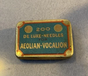 Antike Äolische Vocalion Phonograph Nadel Dose mit einigen Nadeln - Bild 1 von 5