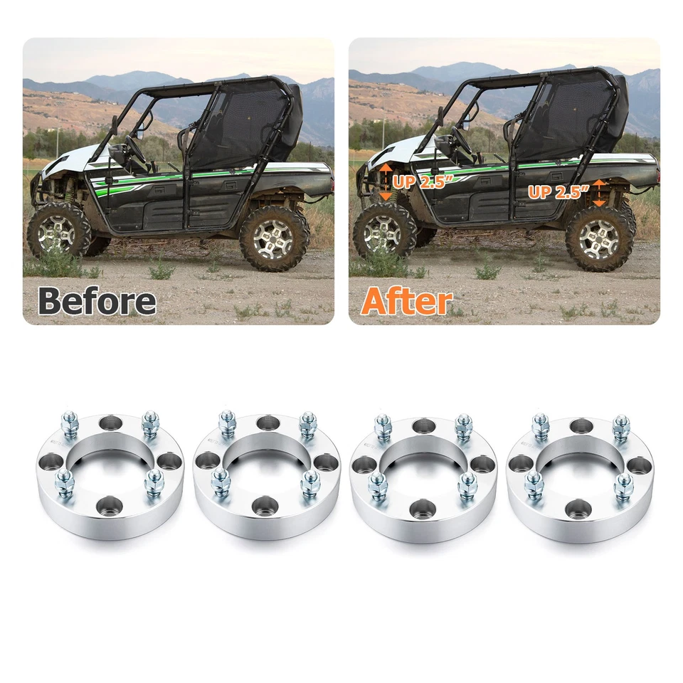 Espaciadores de rueda 4x137 mm para Kawasaki MULE 3000 3010 2001-2008 transmisión 1,5 pulgadas Foto 1 de 4
