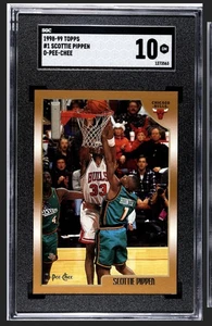 1998-99 Topps - Scottie Pippen #1 O-Pee-Chee - Rare! Pop 1 of 2! SGC Gem Mint - Picture 1 of 5