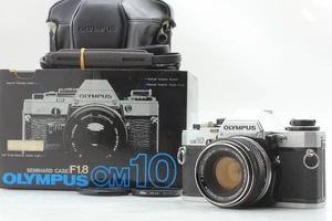 [Fast neuwertig in Verpackung] Olympus OM-10 analoge Spiegelreflexkamera schwarz 35 mm Gehäuse 50 mm f/1,8 Objektiv - Bild 1 von 14