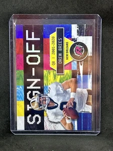 2024 Topps Resurgence Drew Brees Sign-Off # SO-5 SSP Case Hit Saints A5 - Picture 1 of 2