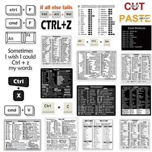 30Pcs Windows Adobe Photoshop Quick Reference Keyboard Guide Shortcut Sticke _pu - Picture 1 of 10