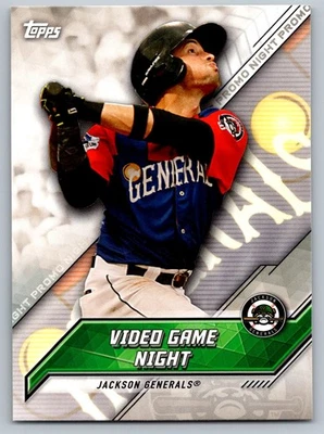 2017 Topps Pro Debut PN-VGN Video Game Night Promo Uniforms Jackson Generals - Image 1 of 2