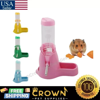 Dispensador de botellas de agua para bebedero hámster alimentador colgante mascota Guinea con tubo principal Foto 1 de 4