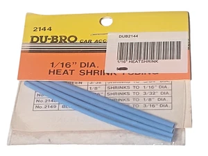 Du-Bro 2144 Heat Shrink Tubing 1/16" Diameter - NOS - Picture 1 of 2