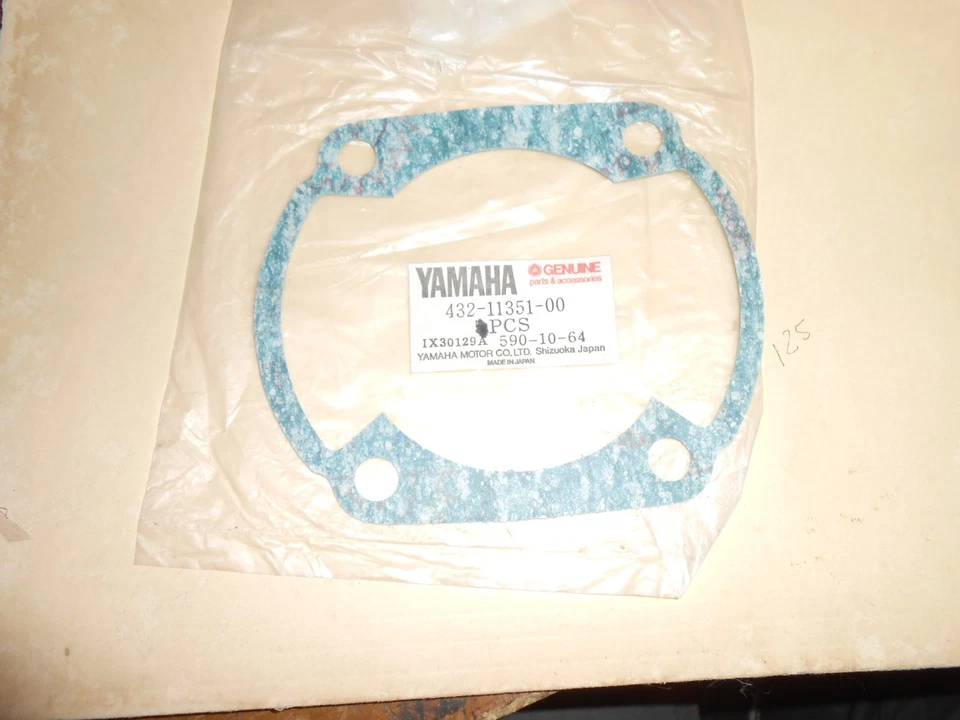 Junta de cilindro Yamaha 1974 1975 YZ250 YZ360 432-11351-00 NUEVO DE STOCK Foto 1 de 1