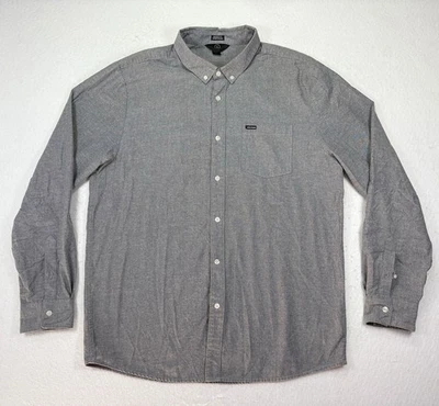 Volcom Modern Fit Gray Long Sleeve Button Down Shirt Men’s XX-Large - Image 1 of 4
