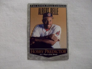 1996 UPPER DECK HOBBY PREDICTOR # H1 ALBERT BELLE CLEVELAND INDIANS - Foto 1 di 2