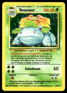 ✅✅ Pokemon Venusaur - Base Set (15/102) - Rare - Holo Rare ✅Heavy Play ✅ B4HK ✅✅ - Picture 1 of 4