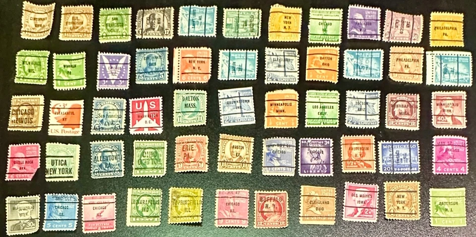 Estampillas B726, 50+ con precancelaciones de Estados Unidos Foto 1 de 1