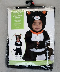 Disfraz de gato negro tierno para bebé/bebé mono de 3 piezas, capucha y cola, 2 tallas disponibles - Imagen 1 de 7