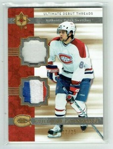 06-07 UD Ultimate Debut Threads  Guillaume Latendresse  /25  Rookie Dual Patches