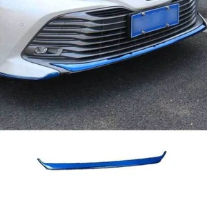 Blue Titanium Front Bumper Lower Strip GuardTrim 1PC For Toyota Camry 2018-2020 - Picture 1 of 9