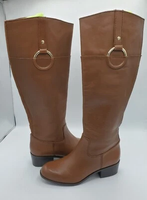 Botas de montar Alfani Step 'N Flex Briaah para mujer de cuero coñac talla 6,5 M Foto 1 de 4