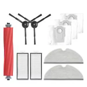 Main Side Brush Filter Dust Bag Disposable Mop for Xiaomi Roborock Q7 Max Max+ - Picture 1 of 28