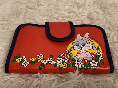 Cartera de colección 1980 Bugs Bunny Honey Bunny Warner Bros. Inc. vinilo rojo triple pliegue Foto 1 de 4