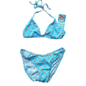 Vintage Paul Frank Womens Bikini, Julius, Blue, Bathing Suit, Medium - Picture 1 of 6