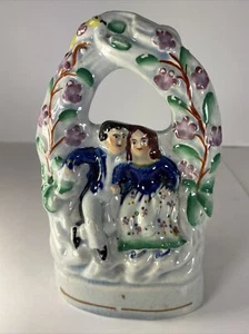 Antique English Staffordshire Porcelain Figurine - Picture 1 of 10