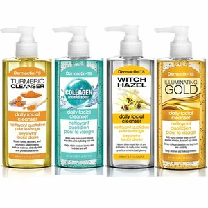 Dermactin-TS Daily Facial Cleanser 4-PC Set - Includes Turmeric, Witch Hazel, Co - Picture 1 of 1