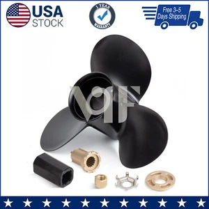 Aluminum Propeller 13-3/4x15 Mercury 40-140HP 3 Blade 15 Tooth RH 48-773342A45 - Picture 1 of 9