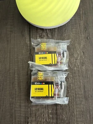 (2x) EZInk Pro  LC103XL Ink Cartridges Replacement  For Brother (Yellow) - Image 1 of 4