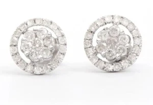 NEU 14K Weißgold Ohrringe | 0,75 cts. | Zertifizierte Diamanten - Bild 1 von 3