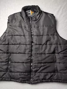 Surplus Men’s Sz Xxxl Black Puffer Vest Sleeveless Padded Jacket Winter - Picture 1 of 8