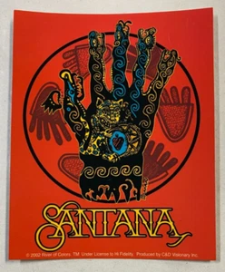 SANTANA - TRIBAL HAND Music Sticker 10.5cm x 12.5cm - Picture 1 of 1