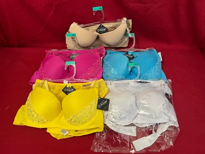 PARIS PINK / NINES BRA & PANTY SET, Various Styles, Sizes, Colors, Brand New - Image 1 of 4