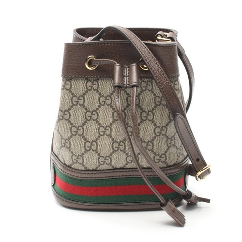 Borsa a tracolla Gucci Ophidia mini secchiello GG Supreme 55062096I3B8745 tela pelle