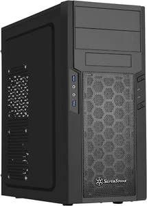 SilverStone SST-PS13B - Cabinet Precision Mid-Tower ATX Silent, finestrato, nero - Foto 1 di 12