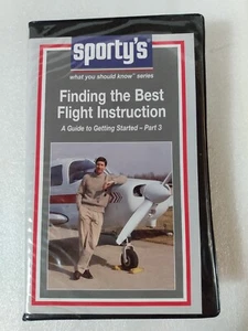 Sporty's Finding The Best Flight Instruction VHS Pilot Training Tape - Picture 1 of 3