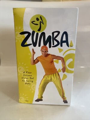 Zumba 4-Tape VHS Set: Steps, Beginners, Advanced, Rapido Fitness (NEW) - Image 1 of 4
