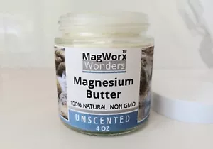 magnesium body butter,magnesium cream,magnesium lotion,magnesium oil, UNSCENTED - Picture 1 of 9
