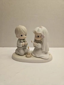 Precious Moments Wedding 1998 The Lord Is Your Light To Happiness #520837 No Box - Picture 1 of 13