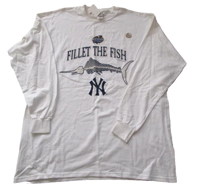 Camiseta L/S XL de los New York Yankees de Florida Marlins 2003 Serie Mundial MLB para hombre nueva con etiquetas Foto 1 de 3