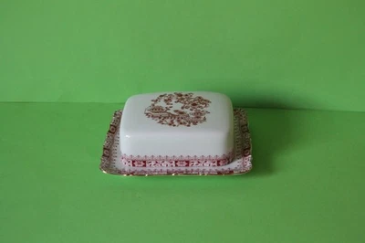 Seltmann Weiden Theresia China Rot Butterdose Butterglocke - Bild 1 von 4