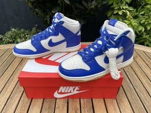 New and boxed Nike Dunk High Retro SE Phantom Pale Ivory Blue Men's Size 9 UK - Picture 1 of 13