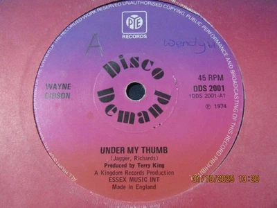 WAYNE GIBSON-UNDER MY THUMB-PYE - Image 1 of 2