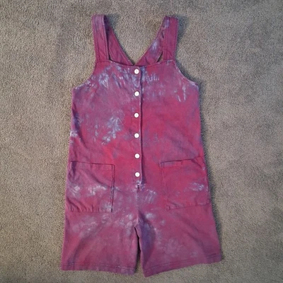 Mono informal vintage Tie Dye Contempo mameluco pantalones cortos púrpura rosa mediano EE. UU. Foto 1 de 4