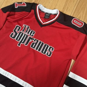 Vintage HBO The Sopranos #1 Herren XL Hockey Trikot Rot Schwarz Exclusive Merch - Bild 1 von 9