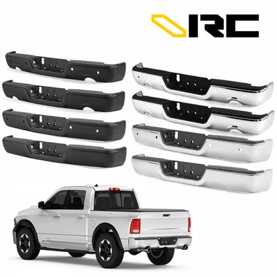 VRC Rear Bumper For 09-18 Dodge Ram 1500 10-12 2500 3500 Chrome/ Black Unibody Foto 1 de 4